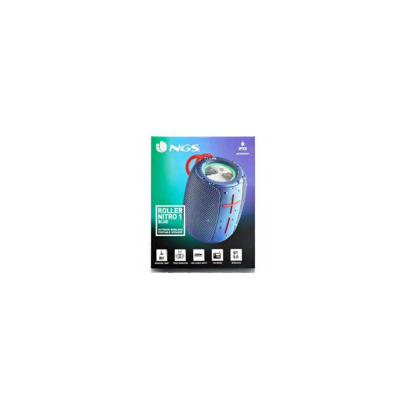 Enceinte NGS Roller Nitro 1 IPX5 10W - Bleu — NGS · Smarty Paris 18e